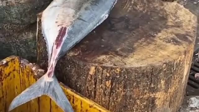 Amazing Cutting Skills - Giant Carp Fish Cutting In Bangladesh Fish Market -