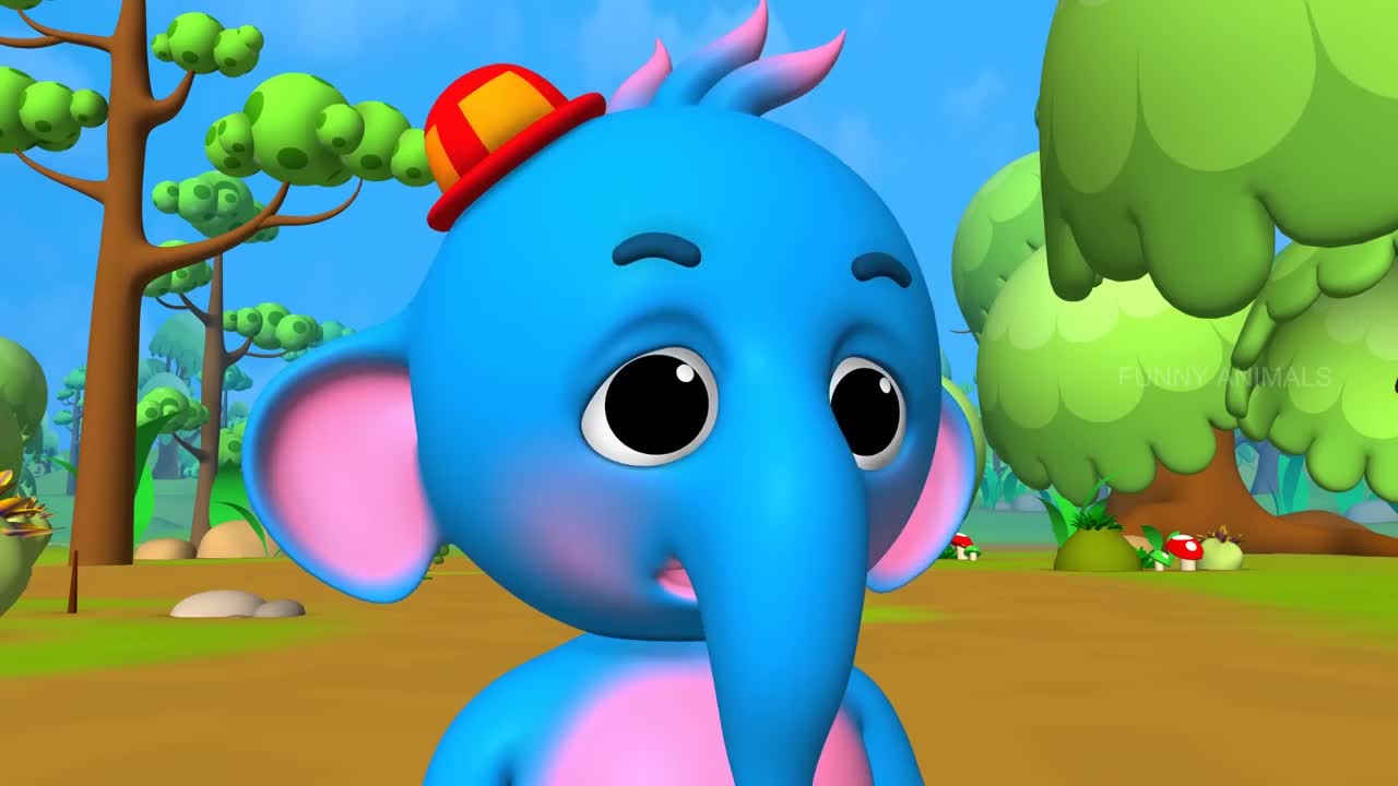 Funny Elephant and Parrot Magical Burger Tree Farming in Jungle - 3D Animals Funny Comedy Videosp2