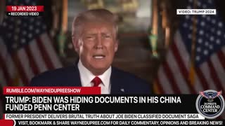 Trump Rages Over Biden's Classified Docs Scandal, Alleges 'Two-Tiered' Justice System