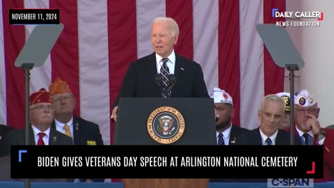 Biden's Veterans Day Speech at Arlington National Cemetery