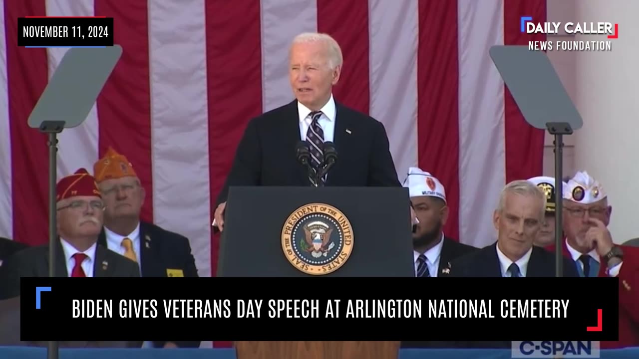 Biden's Veterans Day Speech at Arlington National Cemetery