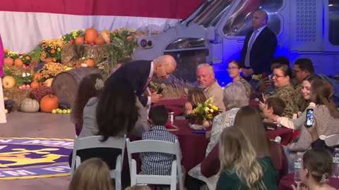 NOW - Biden to little girl: "I love your ears."