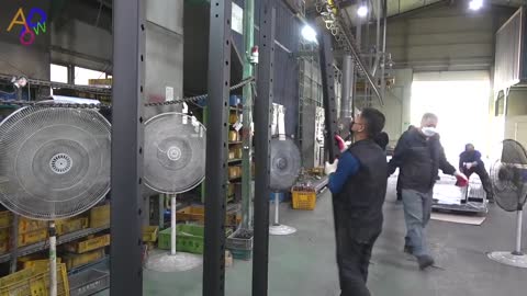 Process of making Half Rack. Korea's fitness equipment factory