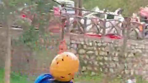 Zip line ride