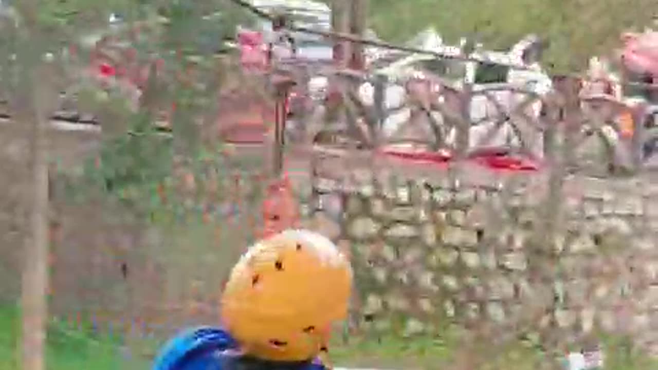 Zip line ride