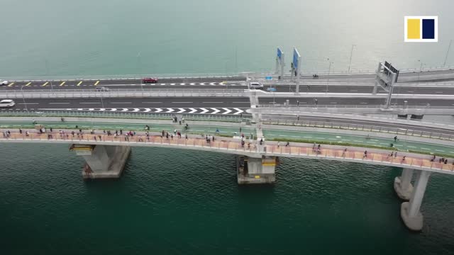 Hong Kong opens city’s first car-cyclist-pedestrian bridge and new tunnel