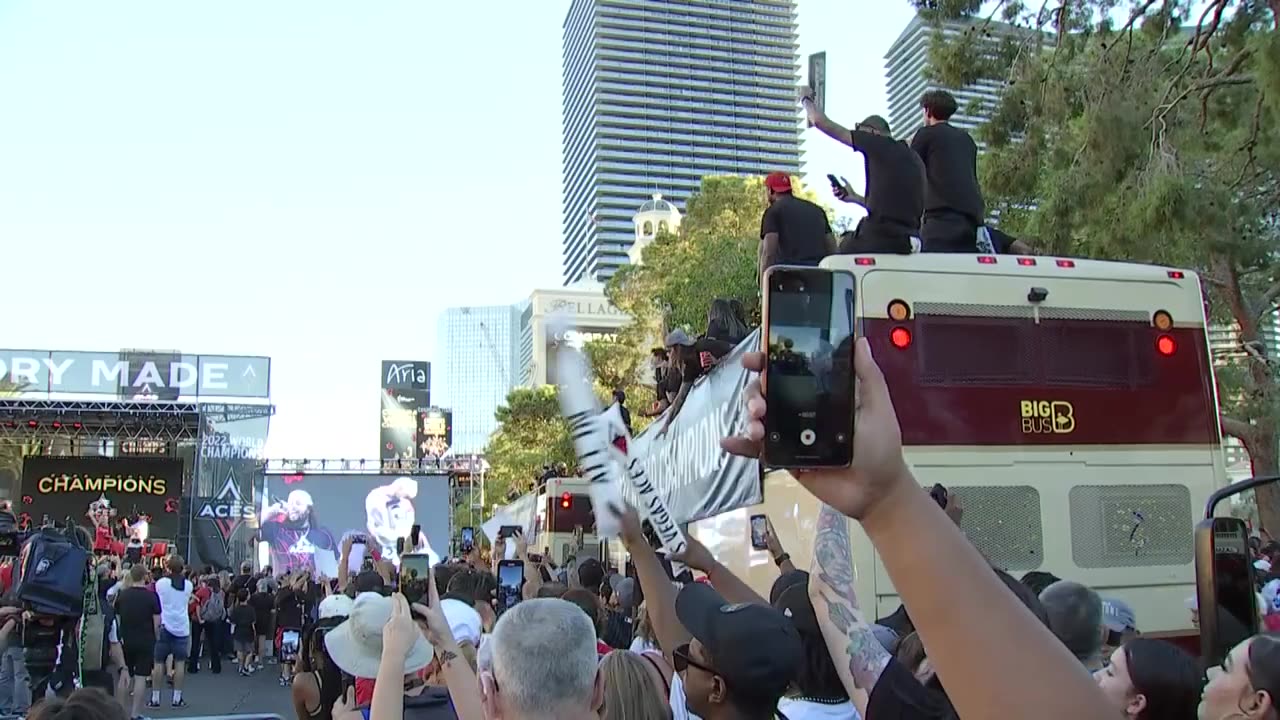 Las Vegas ACES WNBA CHAMPIONSHIP PARADE