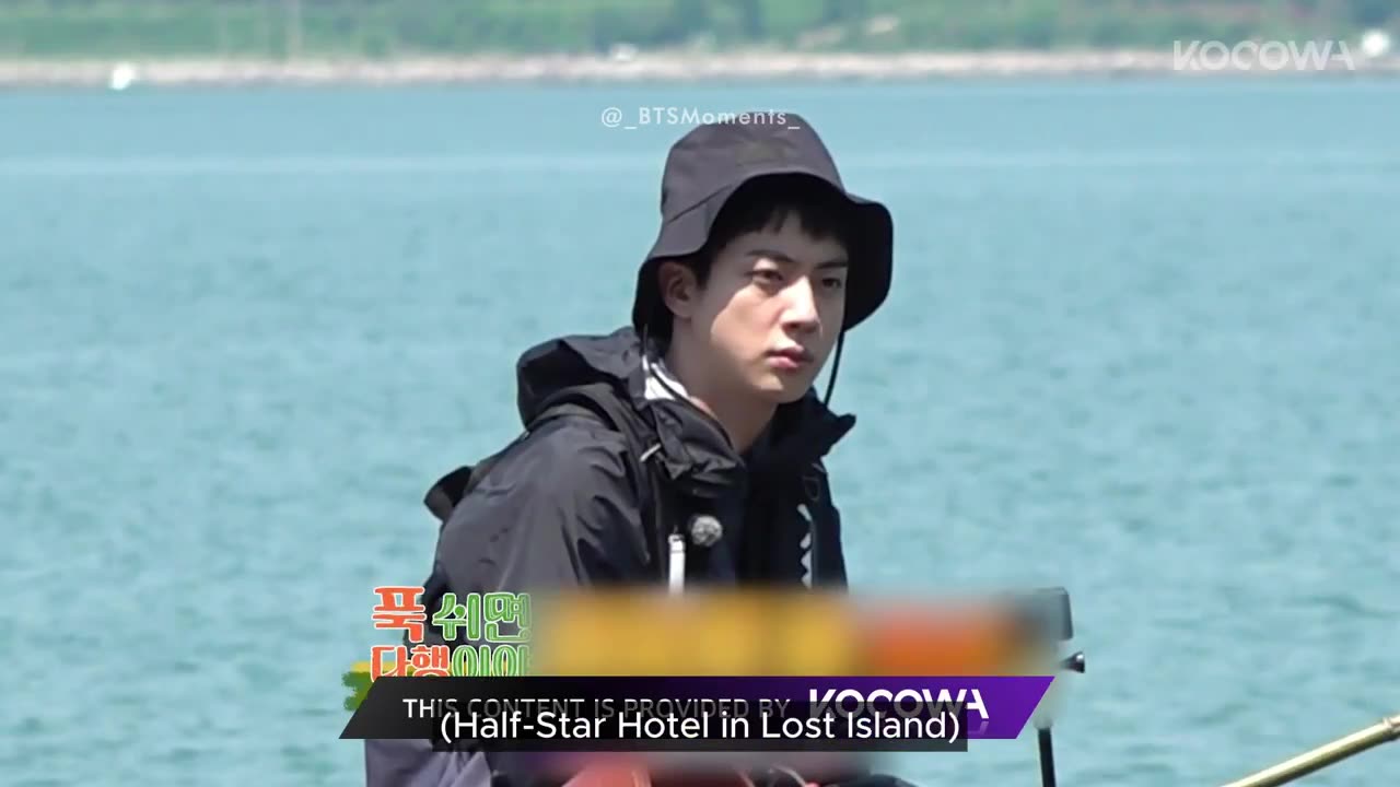 Seokjin in "Half Star Hotel in Lost Island" Full Episode