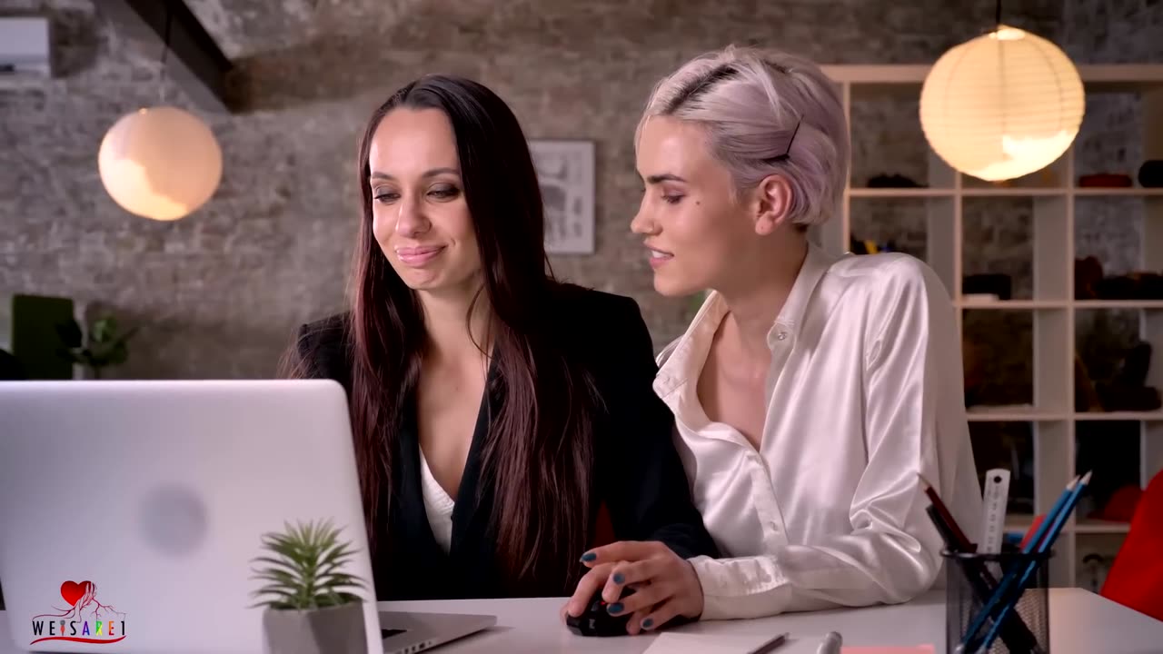 Mila _ Natalia - Office Shenanigans