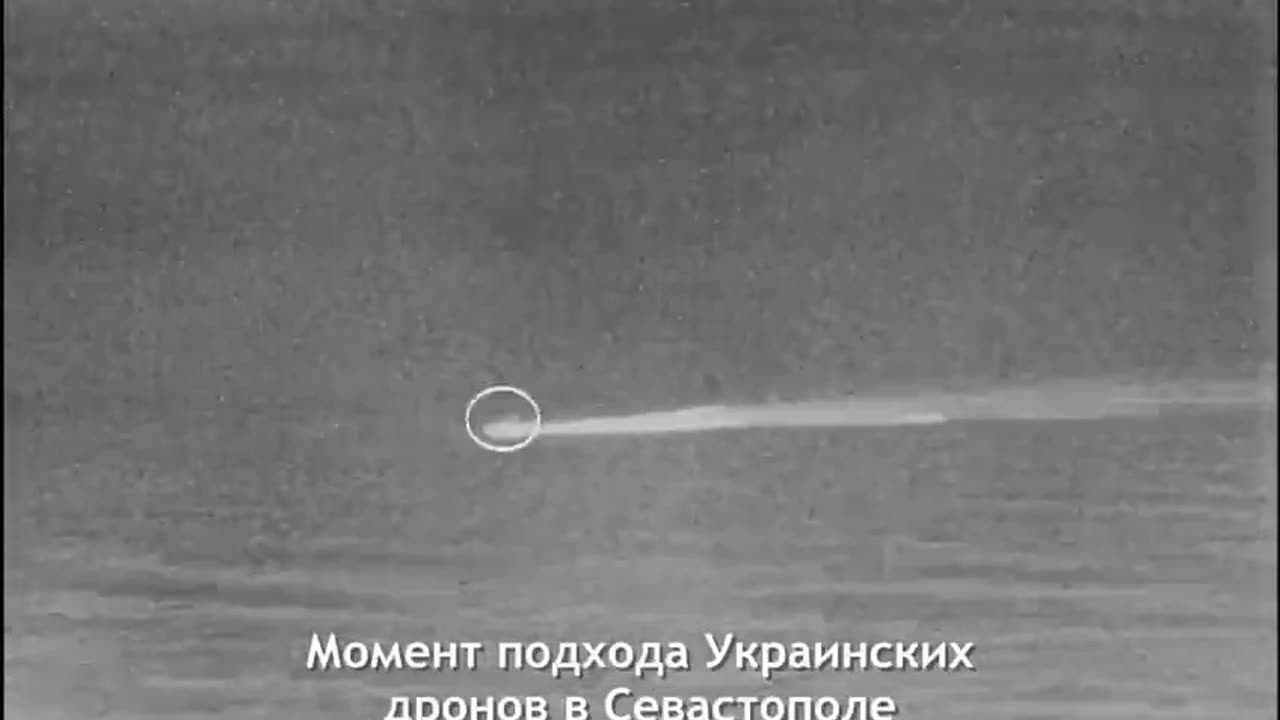 Ukraine war footage: Kamikaze sea drones ATTACK Russian Black Sea Fleet