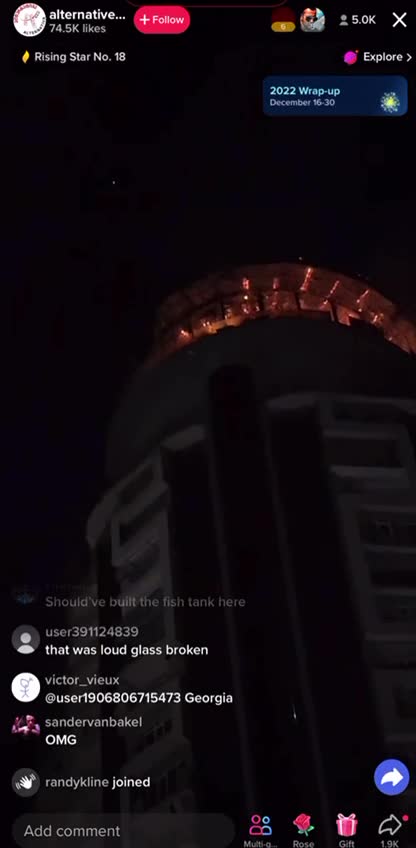 Streaming live on TikTok- from the chat I believe this is happening in Eastern Europe, Georgia