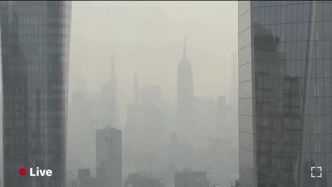 Air Quality in New York From #CanadaWildfires Smoke