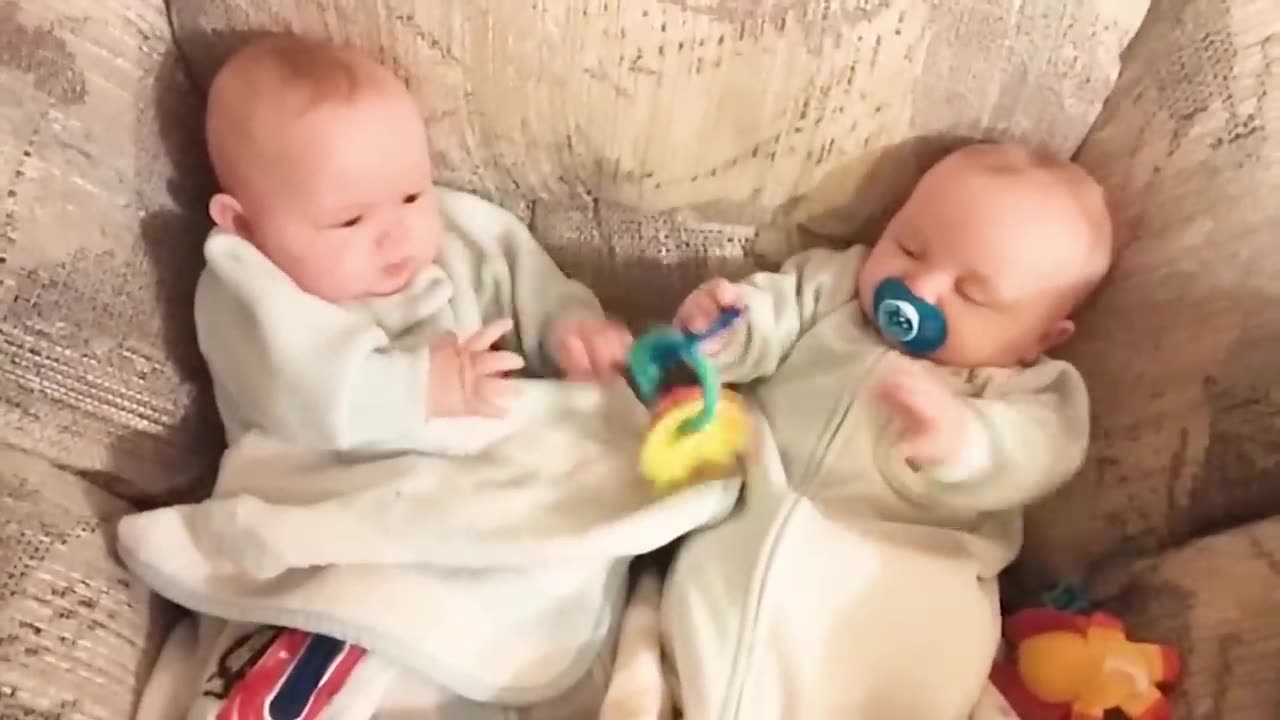 Try Not To Laugh Challenge With Funny Twin Babies