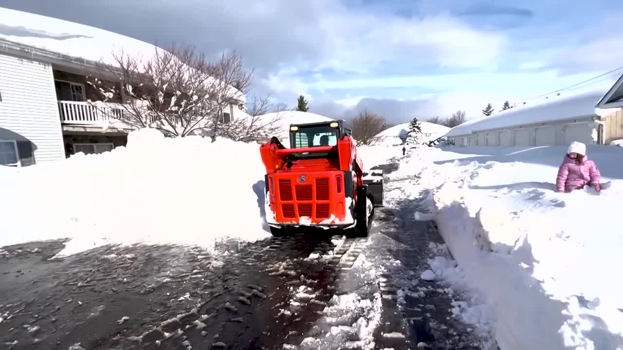 New York state residents dig out after heavy snowstorm