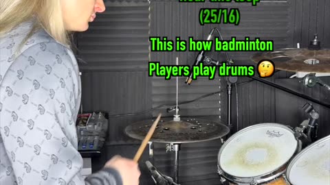 How Badminton Players Play Drums