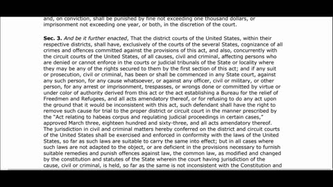 How you enforce State and Federal Constiuttion accodring to Civil Rights Act- State Laws