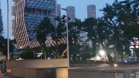 F1 Track Setup Near City Hall MRT, Singapore