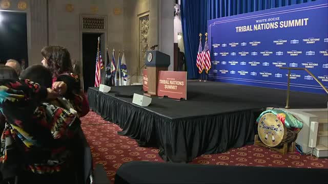 Biden delivers remarks at the White House Tribal Nations Summit