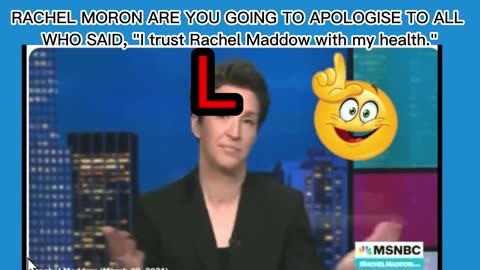 RACHEL MORON ARE YOU GOING TO APOLOGISE TO US ALL