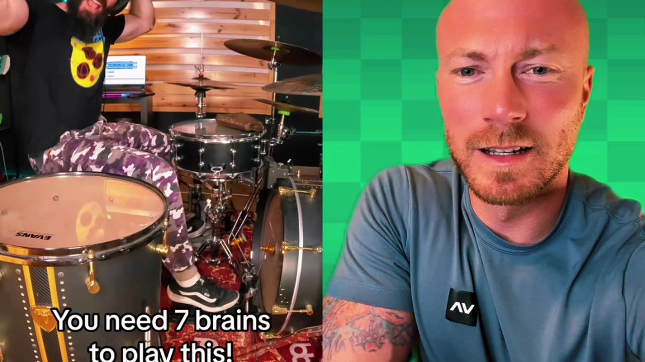 You Need 7 Brains To Play This On Drums!