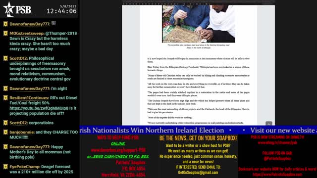 2022-05-08 12:00 EDT - Sunday w/ Thumper