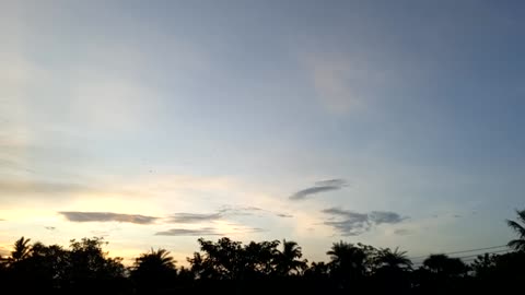 Natural beautiful sky view evening time