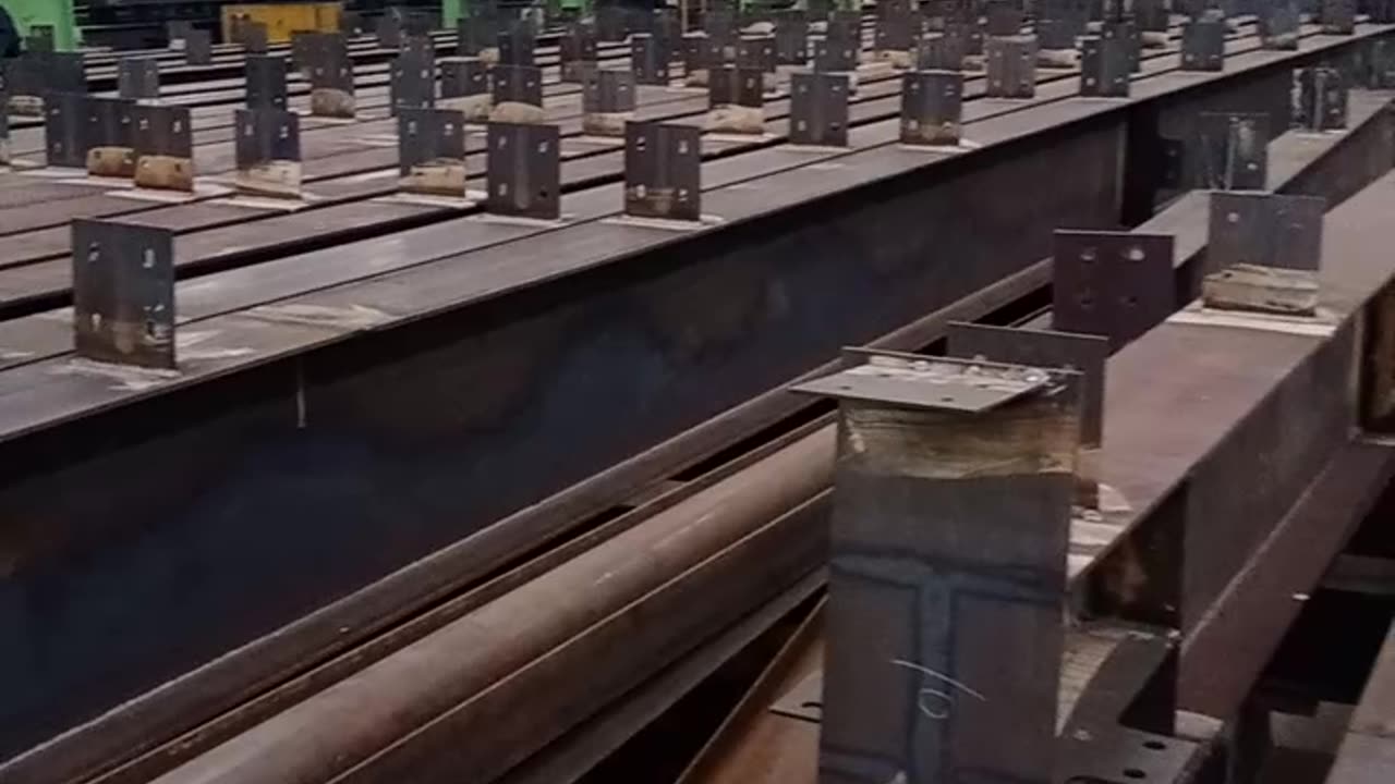 H beam column site fabrication in Sunway Industrial Park