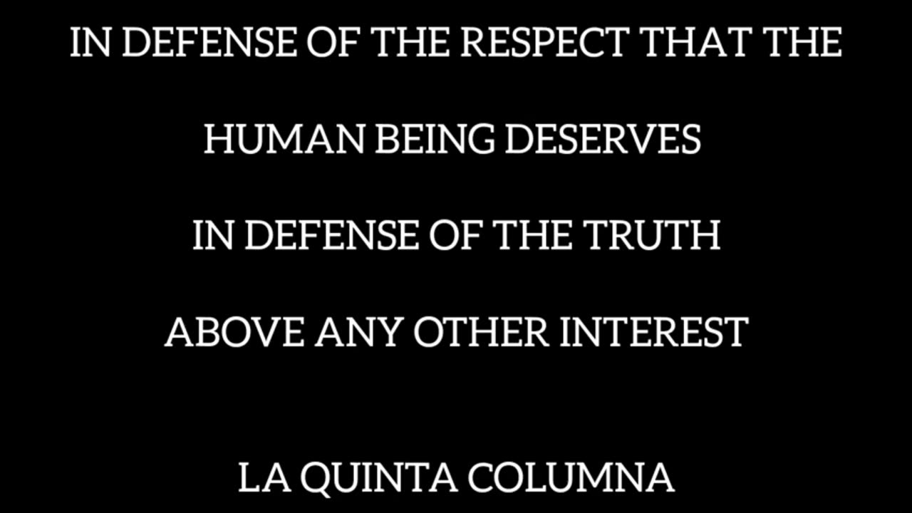 Conference of La Quinta Columna: The game is over - March 19 2023