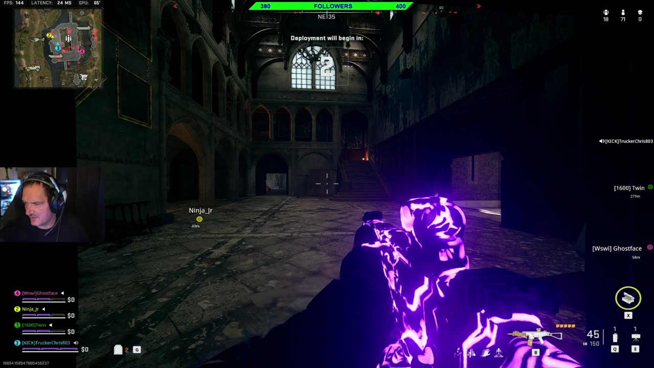Running some call of duty