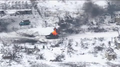 Another Russian Tank is Burning