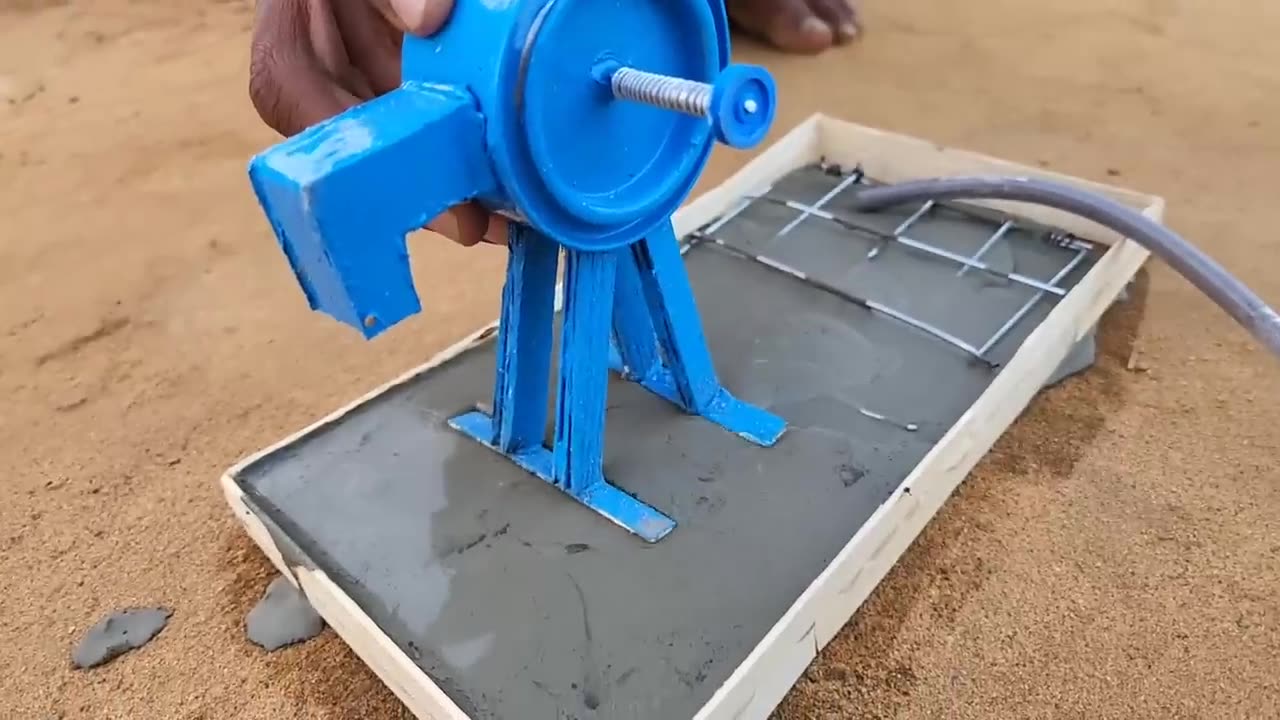 diy tractor flour mill machine | science project | mini wheat motor project