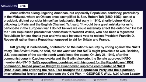 UK Column News: RUSI Land Warfare Conference, Netanyahu - 26 July 2024