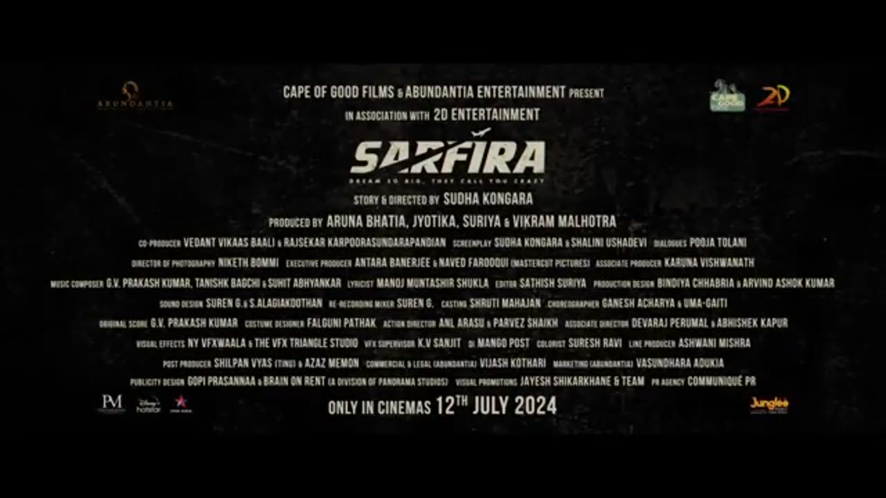 Sarfira – Official Trailer | Akshay Kumar | Paresh Rawal | Radhikka | Sudha Kongara |