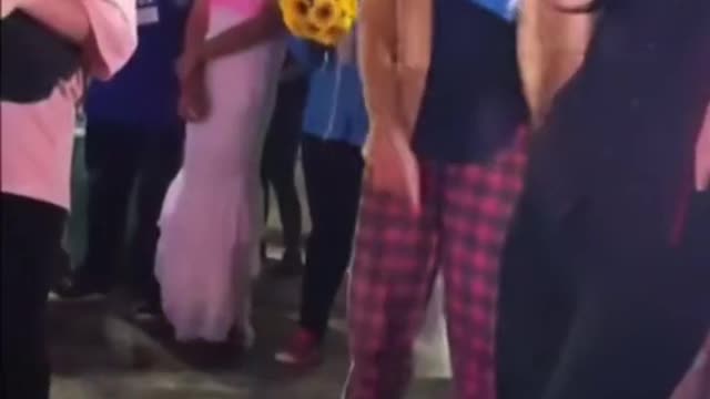 The audience went crazy with the difficult dance