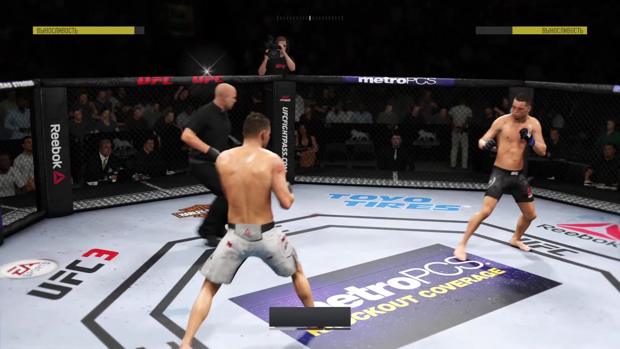 PS4 bot Nick Diaz vs user Nate Diaz