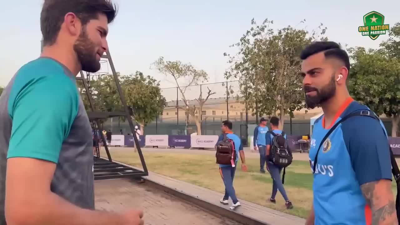 Shaheen Afridi's Conversation with Virat Kohli in Dubai | #AsiaCup2022 | PCB | MA2L