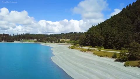 hour 4k Magnificent Mountains and Rivers Aerial views