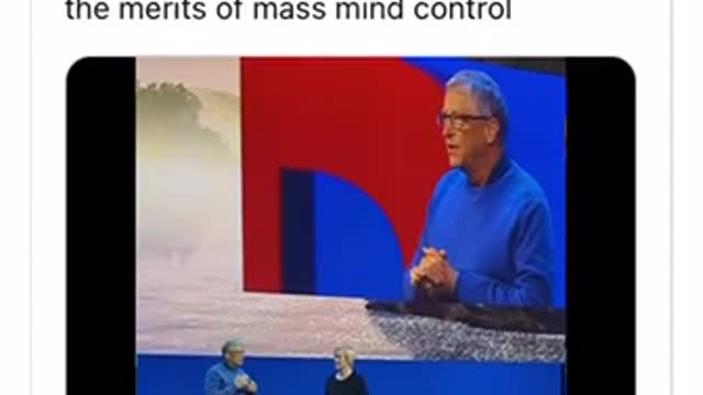 Bill Gates talks about microchip technology and mind control