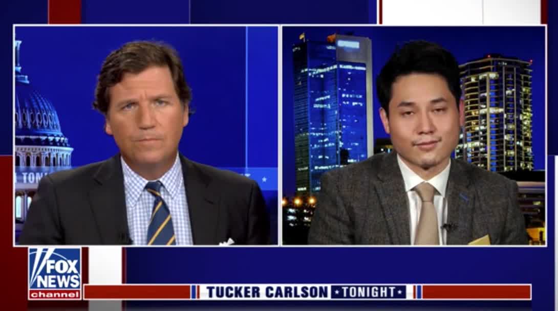 Post Millennial's editor-at-large Andy Ngo tells Tucker Carlson that the Antifa-backed trans sex offender at the center of the WiSpa controversy was arrested after months on the run