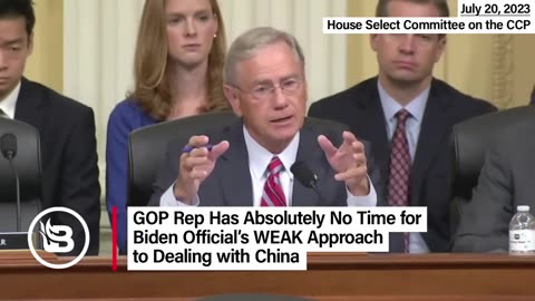 Blaze News - GOP Rep FED UP with Biden Official's Utter Weakness in Dealing with China