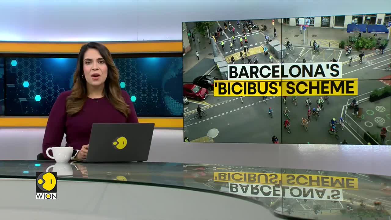 WION Climate Tracker | Barcelona's 'Bicibus' Scheme: Greener way for kids to travel to school