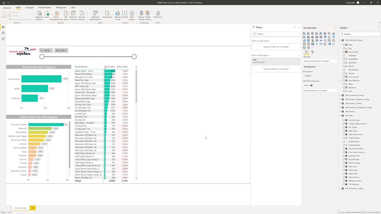 Power BI - Digitaaleon - Les 9 - Rapporten deel 1