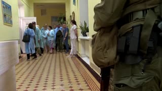 EU's von der Leyen visits wounded soldiers in Kyiv