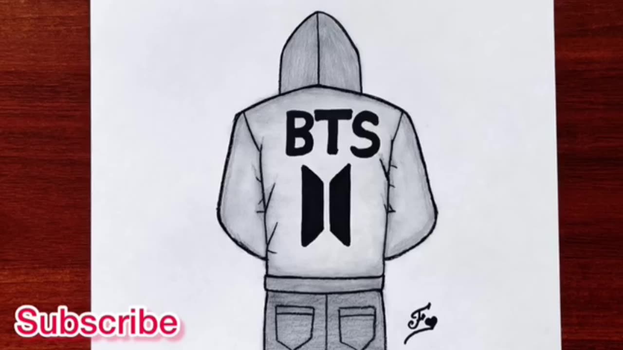 BTS BOY DRAWING/BTS ARMY DRAWING