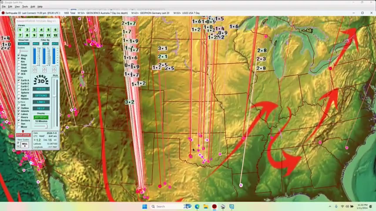 011224 Part 2 -Seismic Activity Spreading - Earthquake forecast and update -dutchsinse