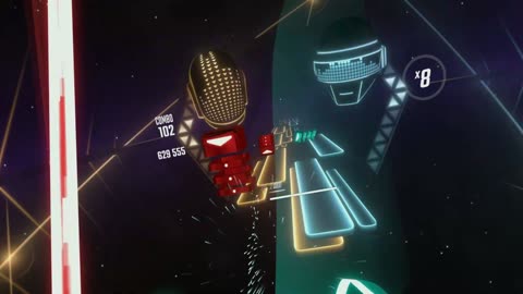 Beat saber PS5 technologic daft punk