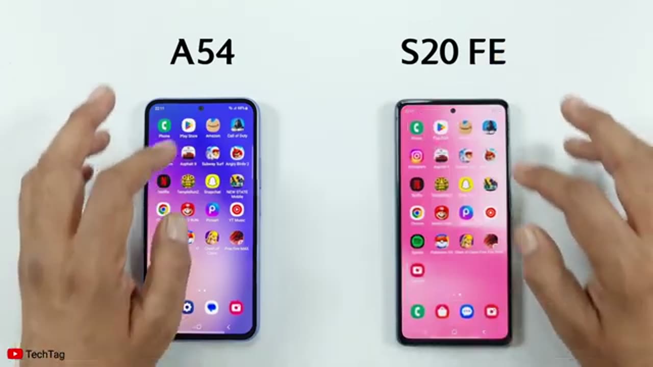 Samsung A54 vs Samsung S20 FE | SPEED TEST