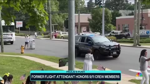 This former flight attendant uses a beverage cart to honor 9/11 crew members