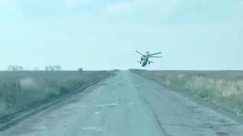 Sharing the Road with Ukrainian Attack Helicopters