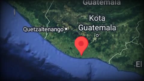 Footage of a strong 6.4 magnitude earthquake in Guatemala. Sirens sounded, objects shook